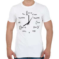 printfashion Matekos óra - Férfi póló - Fehér