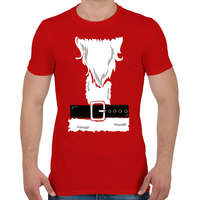 printfashion mikulás jelmez - Férfi póló - Piros