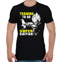 printfashion Vegeta SS final - Férfi póló - Fekete