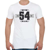 printfashion b-day-54-dark-lightgrey - Férfi póló - Fehér