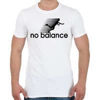 printfashion No Balance - Férfi póló - Fehér