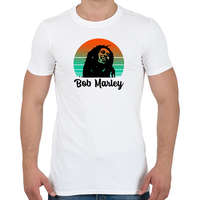 printfashion Bob Marley - Férfi póló - Fehér