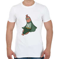 printfashion Szuper virsli - Férfi póló - Fehér