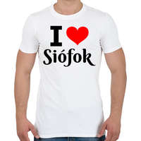 printfashion I love Siófok - Férfi póló - Fehér