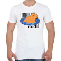 printfashion Capybara fan club - Férfi póló - Fehér