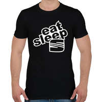 printfashion Eat Sleep Seat - Férfi póló - Fekete