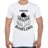 printfashion Forever bowling - Férfi póló - Fehér