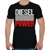 printfashion Diesel Power - Férfi póló - Fekete