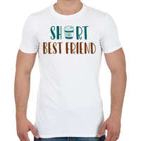 printfashion Short best friend - Férfi póló - Fehér