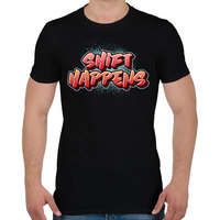 printfashion shift happens - Férfi póló - Fekete