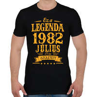 printfashion Ez a legenda 1982 július 17-én született - Férfi póló - Fekete