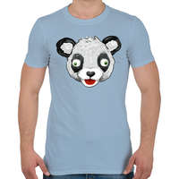 printfashion Panda Team Leader - Férfi póló - Világoskék