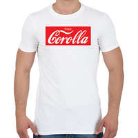 printfashion Coca Corolla - Férfi póló - Fehér