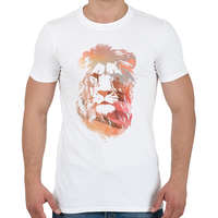 printfashion Desert lion - Férfi póló - Fehér