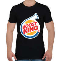 printfashion Boost King - Férfi póló - Fekete