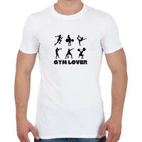 printfashion Gym Lover - Férfi póló - Fehér