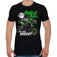 printfashion Cross Motor Race Track - motokrossz - Férfi póló - Fekete