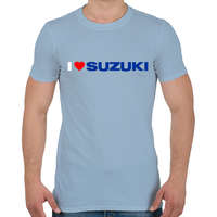 printfashion I love my Suzuki - Férfi póló - Világoskék