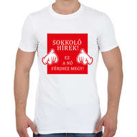 printfashion Sokkoló hírek! - Férfi póló - Fehér