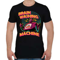 printfashion brain washing machine - Férfi póló - Fekete