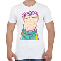 printfashion Body test - Férfi póló - Fehér