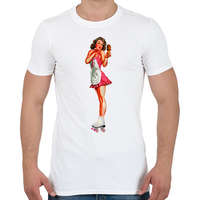 printfashion Görkorcsolya - Férfi póló - Fehér