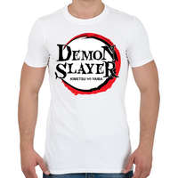 printfashion Demon Slayer minta - Férfi póló - Fehér