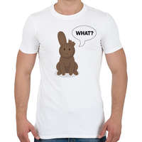 printfashion What? - Csoki nyuszi - Férfi póló - Fehér