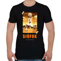 printfashion siófok-víztorony - Férfi póló - Fekete