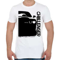 printfashion Dodge Challenger Half - Férfi póló - Fehér