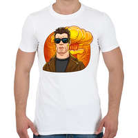 printfashion Arnold BooM Schwarzenegger - Férfi póló - Fehér