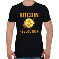 printfashion BITCOIN 4 EVER 41 - Férfi póló - Fekete