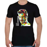 printfashion David Beckham focista - Férfi póló - Fekete