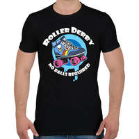 printfashion Roller Derby - Férfi póló - Fekete