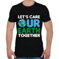 printfashion Our Earth - Férfi póló - Fekete