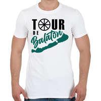 printfashion Tour de Balaton - Férfi póló - Fehér
