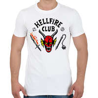 printfashion Hellfire Club - Férfi póló - Fehér