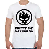 printfashion PRETTY FLY FOR A WHITE GUY - Férfi póló - Fehér