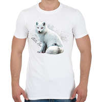 printfashion artic fox - Férfi póló - Fehér
