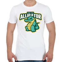 printfashion Game The Alligator - Férfi póló - Fehér