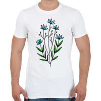 printfashion virág-005 - Férfi póló - Fehér