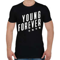 printfashion BTS Young forever - Férfi póló - Fekete
