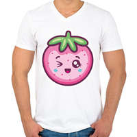 printfashion cukisagok-001 - Férfi V-nyakú póló - Fehér