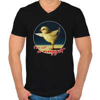 printfashion I am not nugget - Férfi V-nyakú póló - Fekete