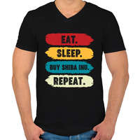 printfashion BITCOIN 4 EVER 45 - Férfi V-nyakú póló - Fekete