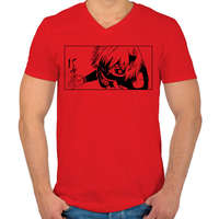 printfashion TG - Character - Férfi V-nyakú póló - Piros