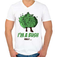 printfashion Fortnite Bush Tee - Férfi V-nyakú póló - Fehér