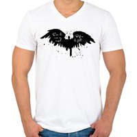 printfashion Even he was.. - Férfi V-nyakú póló - Fehér