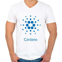 printfashion BITCOIN 4EVER 23 - Férfi V-nyakú póló - Fehér