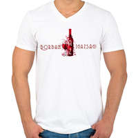 printfashion borban az igazság - Férfi V-nyakú póló - Fehér